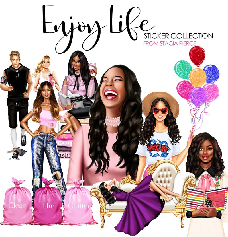 Enjoy Life Sticker Enjoy Life Stickers Collection – Stacia Pierce Success Store
