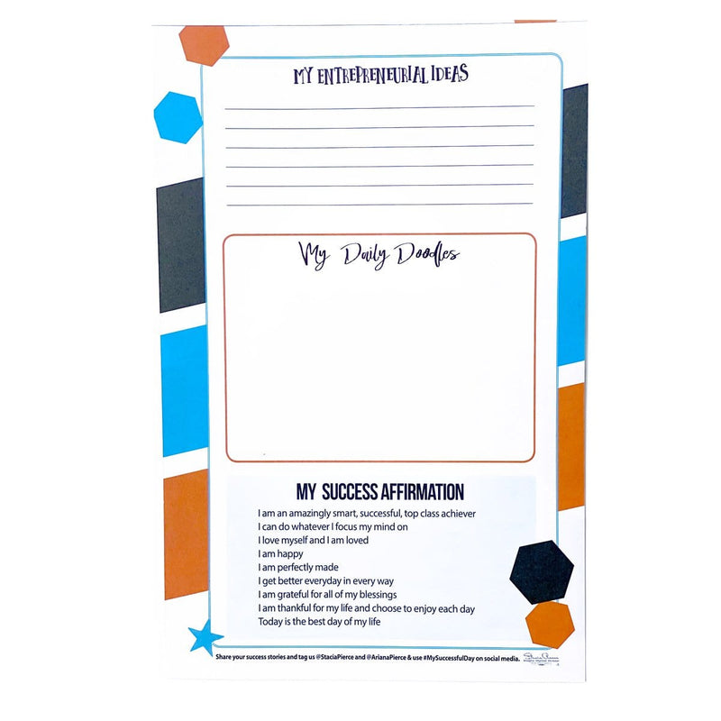 Successful Day Teen Notepad Blue