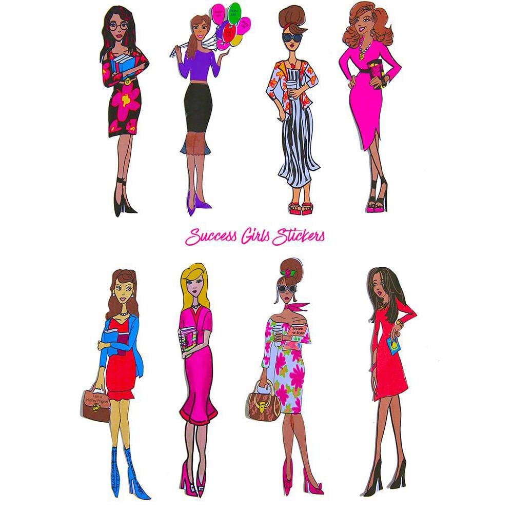 Success Girl Stickers