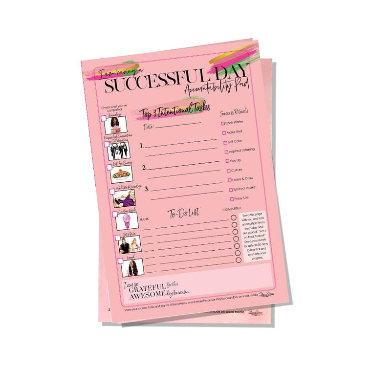 Successful Day Notepad-Pink Passion